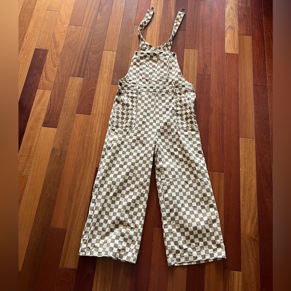 Checkered overalls